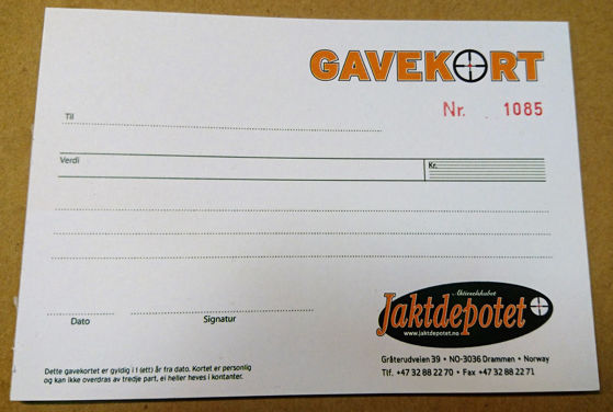 Gavekort