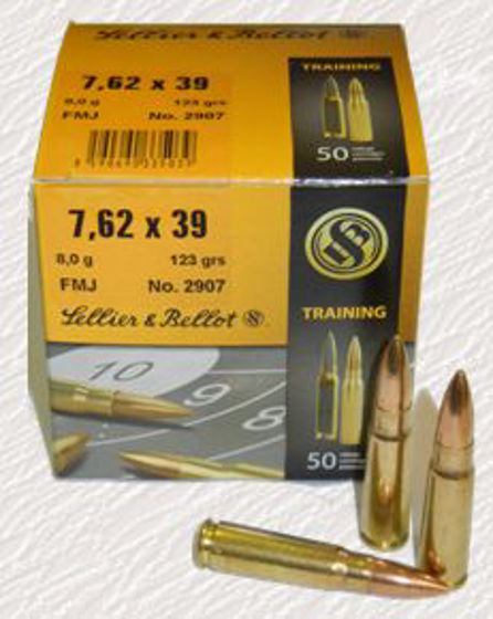 7,62x39 S&B FMJ 123 grains 50 stk