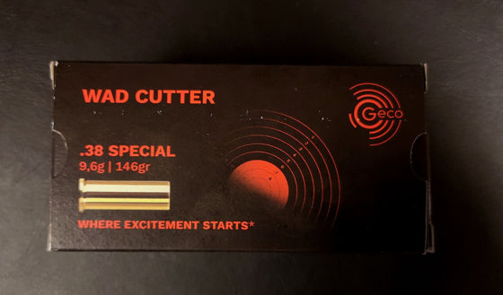 38Special Geco 148 grs. Wad Cutter