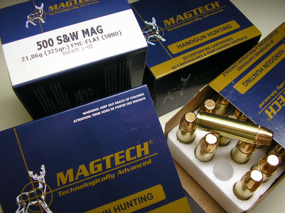 500 S&W Magnum 325grs SJSP