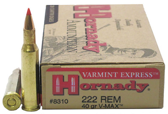 222 Rem Hornady V-max 40 grains