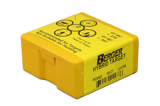 .284 cal 7mm 180 Grain Match Hybrid Target Berger