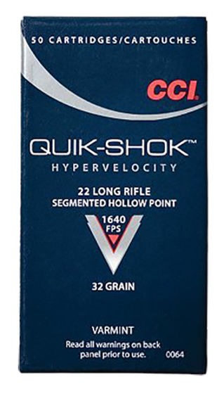 22 LR CCI Segmented Hollow Point 50pk.