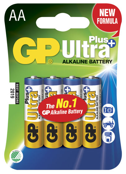 GP Ultra Pluss AA/LR6  Batteri 4-pk