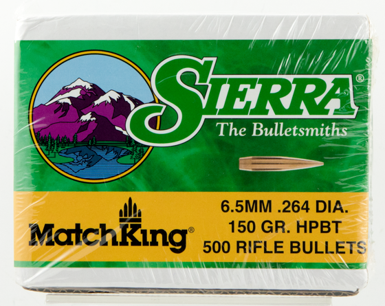 .264 Sierra Matchking 150grs, Bulk Stk Pris.