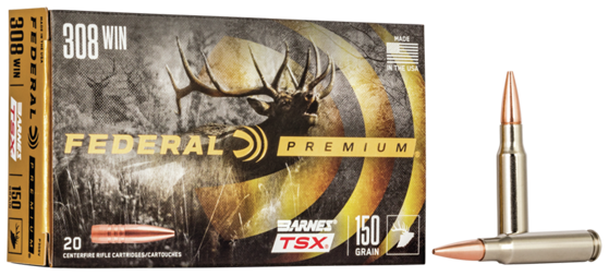 308 Win Federal Premium Barnes TSX 150grs.20pk.