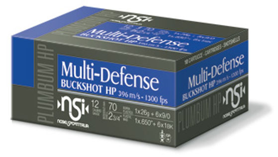 12/70 NSI MultiDefence 1x Slug + 6 Buck, 10 pk