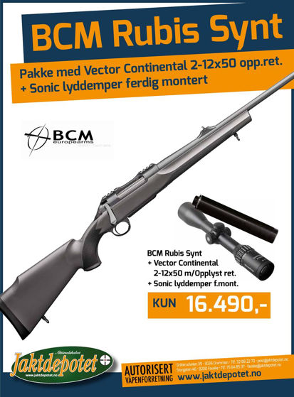BCM Rubis, Vector Continental 2-12x50, Sonic 45 Pakke