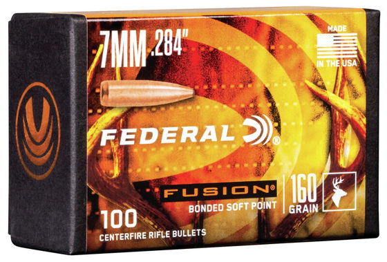 .284 Fusion Bonded Soft Point 160grs. 100pk.