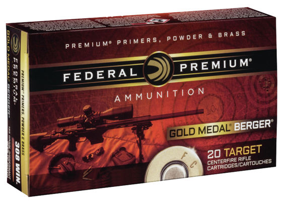 308Win Federal Premium Berger Jugernaught OTM 185grs. 20pk.