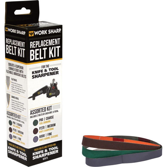 WorkSharp Replacement Belt Kit (grov, med, fin)