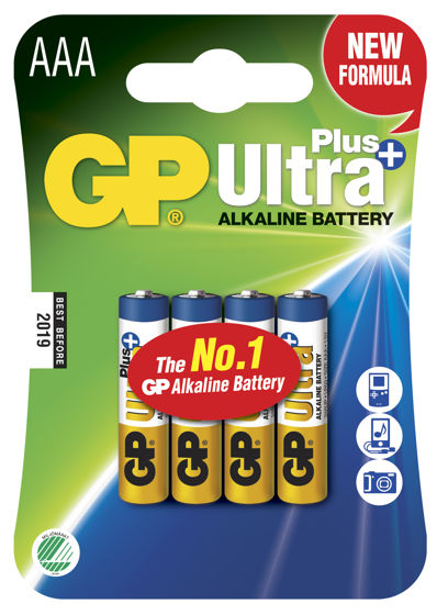 GP Ultra Pluss AAA/LR03  Batteri 4-pk