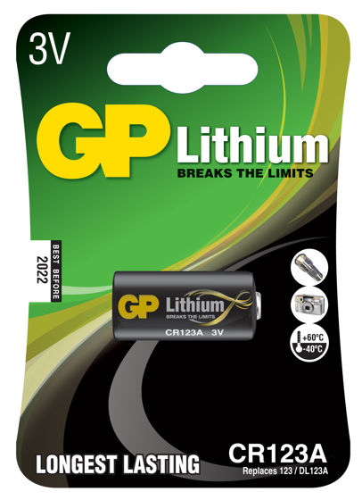 GP Cr 123A Lithium 1 pk.