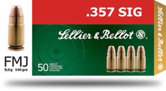 357 SIG S&B 140grs. FMJ 50 Pk.