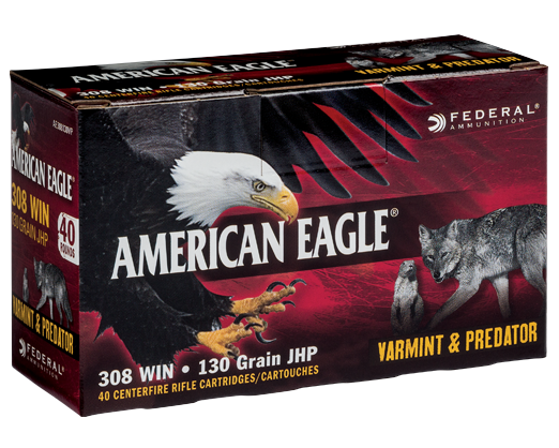 308 Win Federal AE Varmint&Predator 130grs.40pk.