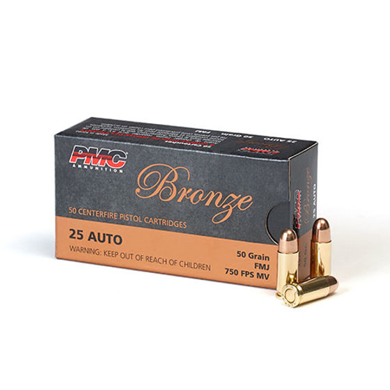 25 Auto PMC FMJ 50grs. 50 pk.