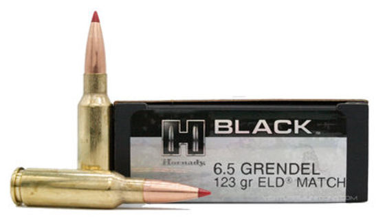 6,5 Grendel Hornady Black ELD Match 123grs. 20pk.