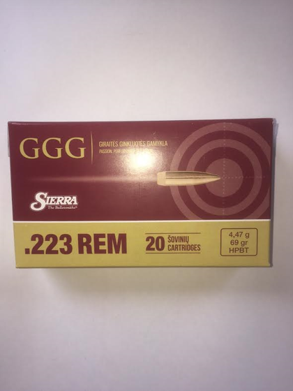 223 Rem GGG Match King 77grs. 20pk.