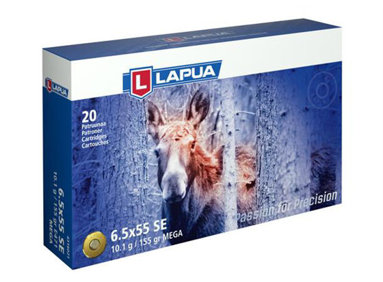 6,5x55 Lapua Mega 155grs/10,1g. 20 pk