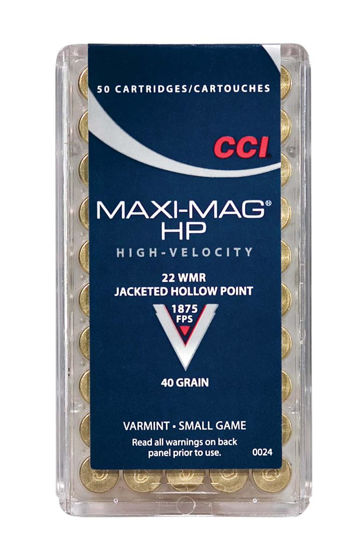 22 WMR CCI MAXI MAG  40GR JHP