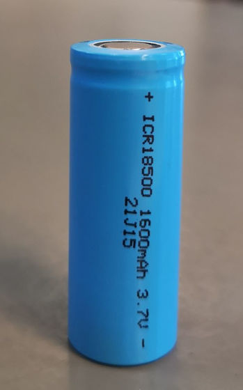 Batteri 18500a 1600mah, Oppladdbart Flat top (Infiray TL35)