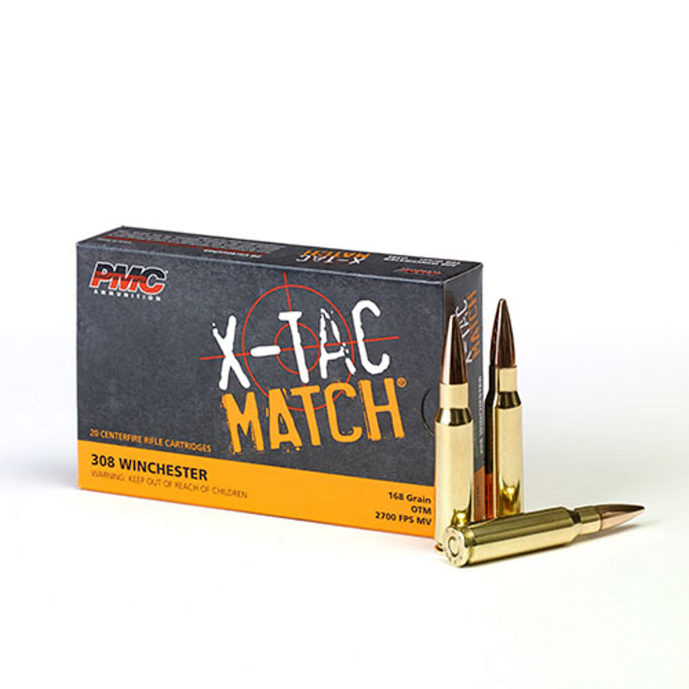308 Win PMC X-TAC MATCH Sierra Match King 168grs. 20pk.