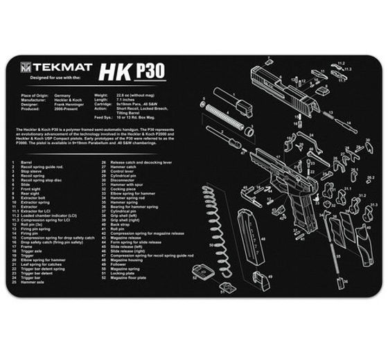 TekMat Pussematte Heckler & Koch P30