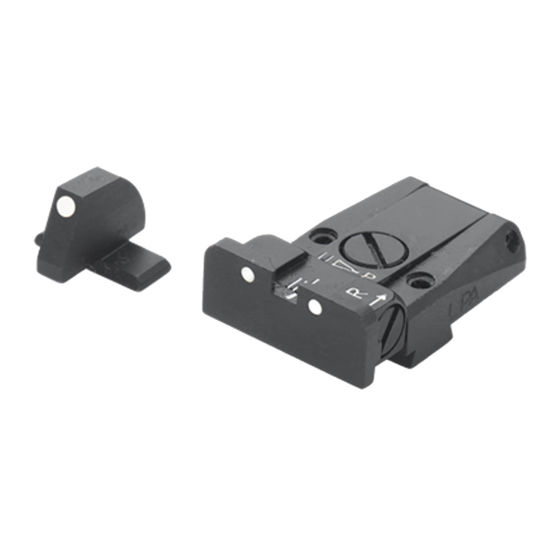 LPA SPR 3 Dot adjustable sight Sig P229 For og baksikte