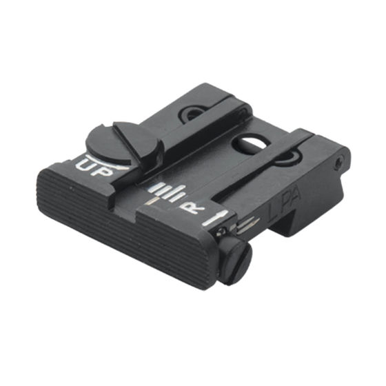 LPA TPU Black adjustable rear CZ 75 Shadow