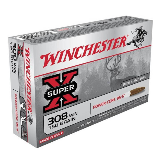 Winchester .308 Win 150gr Super-X Power-Core