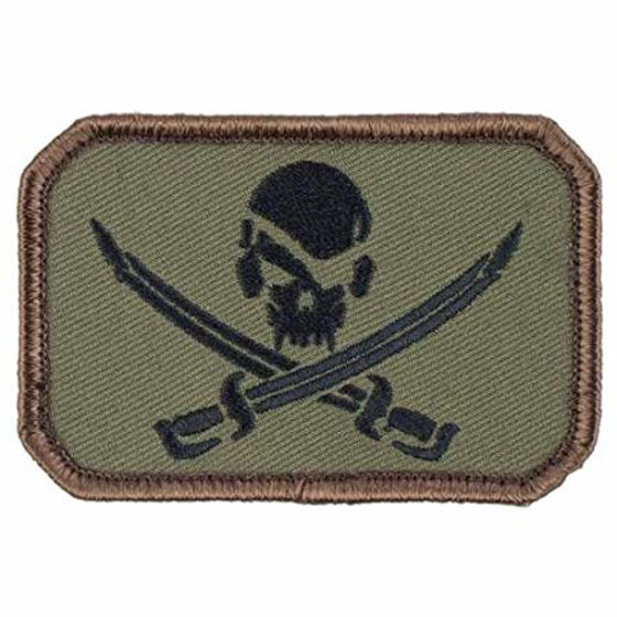 Patch Pirate Skull Flag - Forest