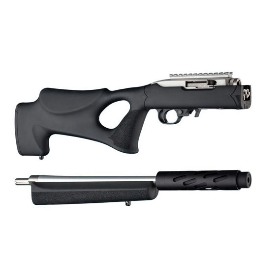 Hogue Ruger 10/22 Takedown Thumbhole Rubber OverMolded Stock with Standard Barrel Channel Black