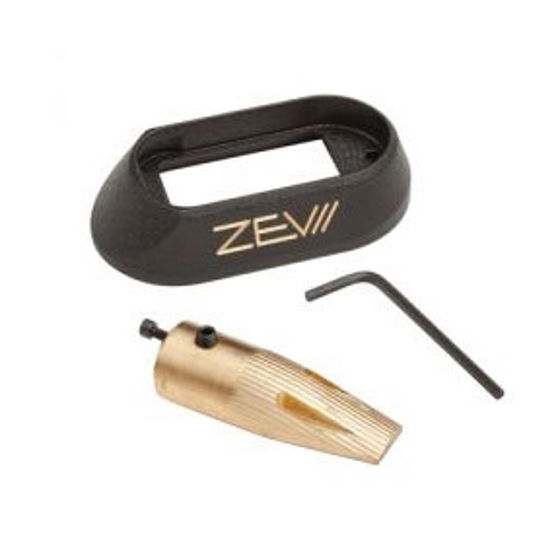 ZEV Magwell Kit, Sm/Brass, Heavy Ins., magasinbrønn Glock Gen 4