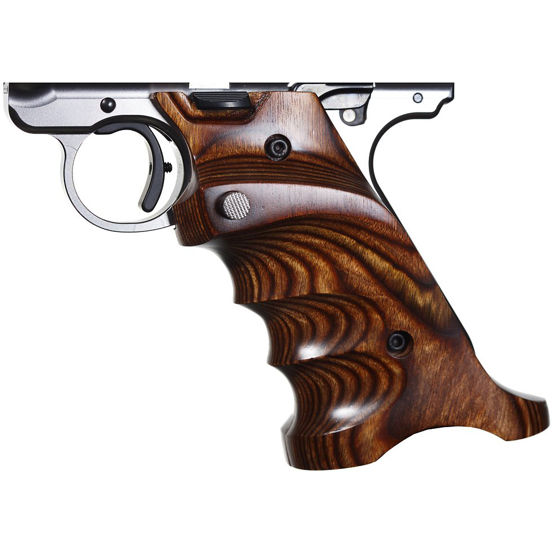 Volquartsen MKIII Laminated Wood Pistol Grips, Brown, Right-Handed