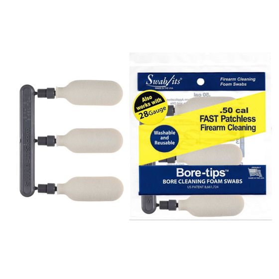 Swab-Its Bore-tips cal 12.7 /.50 /.28 3pk