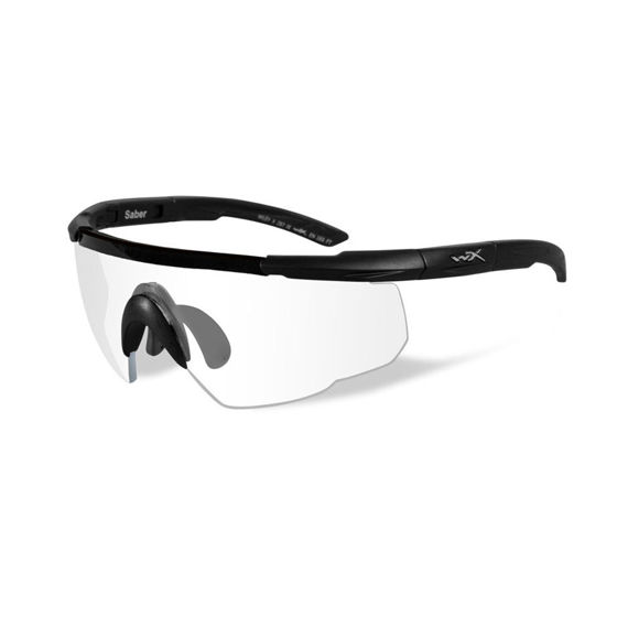 Wiley-X SABER Advanced Skytebrille sort ramme og klart glass
