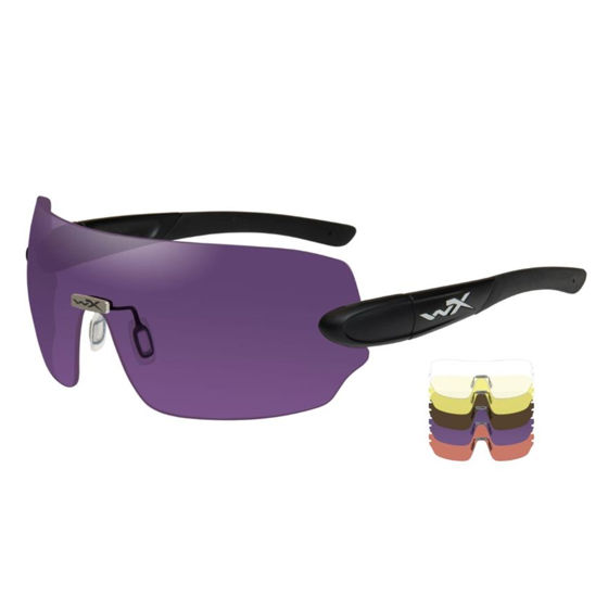 Wiley-X DETECTION skytebrille 5 glass kit Clear/Yellow/Orange/Purple/Copper