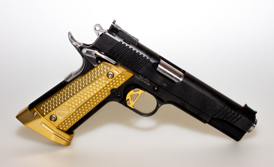 M-Arms Monarch 2 1911 Grip + Magwell Brass