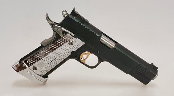 M-Arms Monarch 2 1911 Grip + Magwell Aluminium Chromed