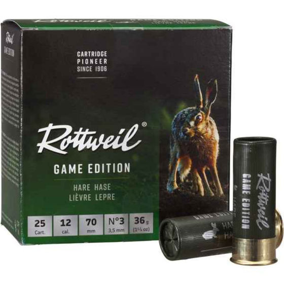 12/70 Rottweil Game Edition Hare no.3 34g. 25pk.