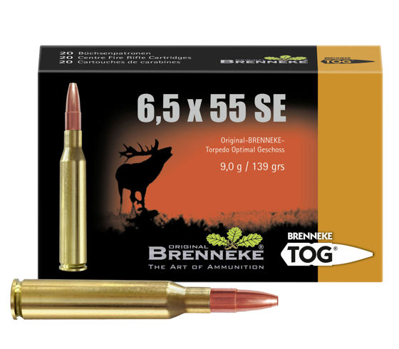 Bilde av 6,5x55 Brenneke TOG 139grs/9g, 20 pk