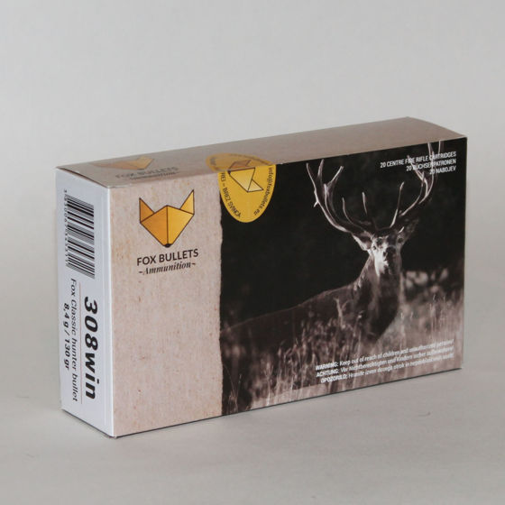 Bilde av 308win Fox Ammunition  130 gr 8,4g, 20pk