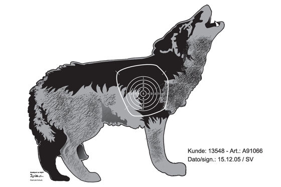 Bilde av Jaktfelt Skive, Ulv,  5 delt