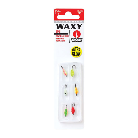 Bilde av VMC Waxy Jig Kit #8 0,9g Glow 6pk