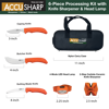 Bilde av AccuSharp 6 Piece Processing Kit w/Sharpener & Headlamp