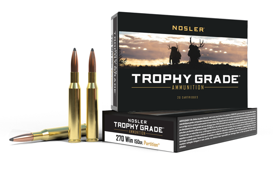 Bilde av 270 Win. Nosler Trophy Grade Partition 150 grs. 20 pk.