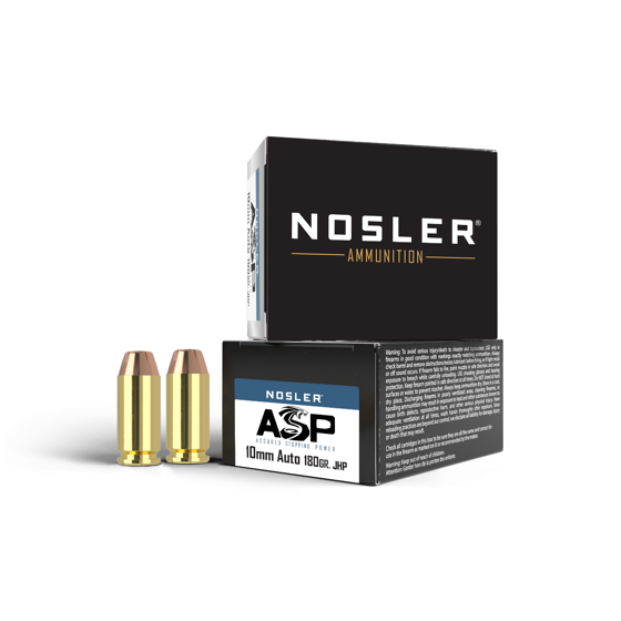 Bilde av 10mm Auto Nosler Matchgrade 180grs JHP. 50pk.