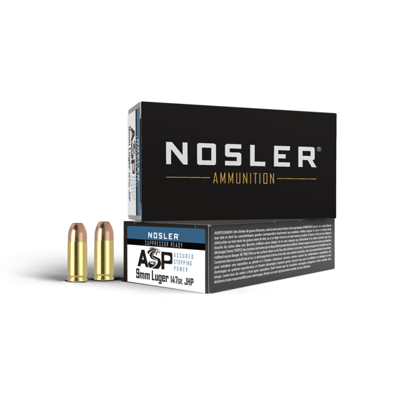 Bilde av 9mm Nosler Match Grade 147grs JHP 50pk.