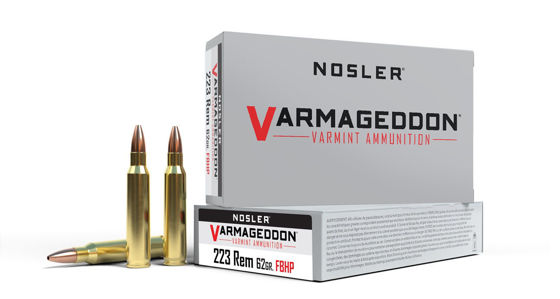 Bilde av 223 Rem Nosler Varmageddon Ammo 62gr FB Tipped (20 ct.)