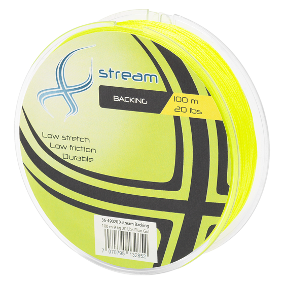 Xstream Backing 20lb 100m Fluo Gul